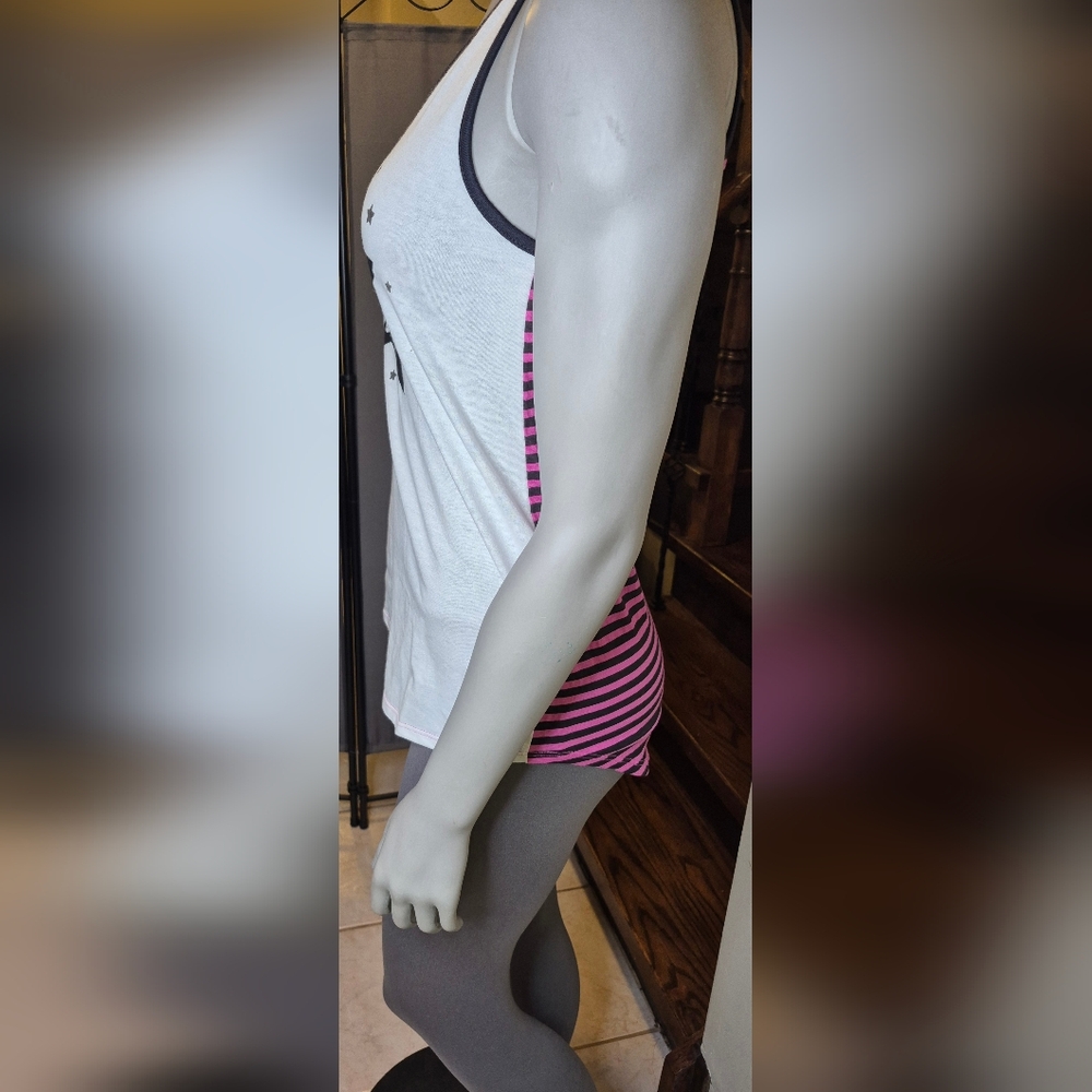 Rock Star Tank Top - White and Black - Picture 11 of 14